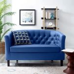 Blue Velvet Sofa