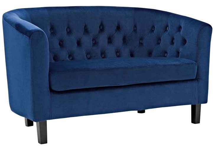 Blue Velvet Sofa bed