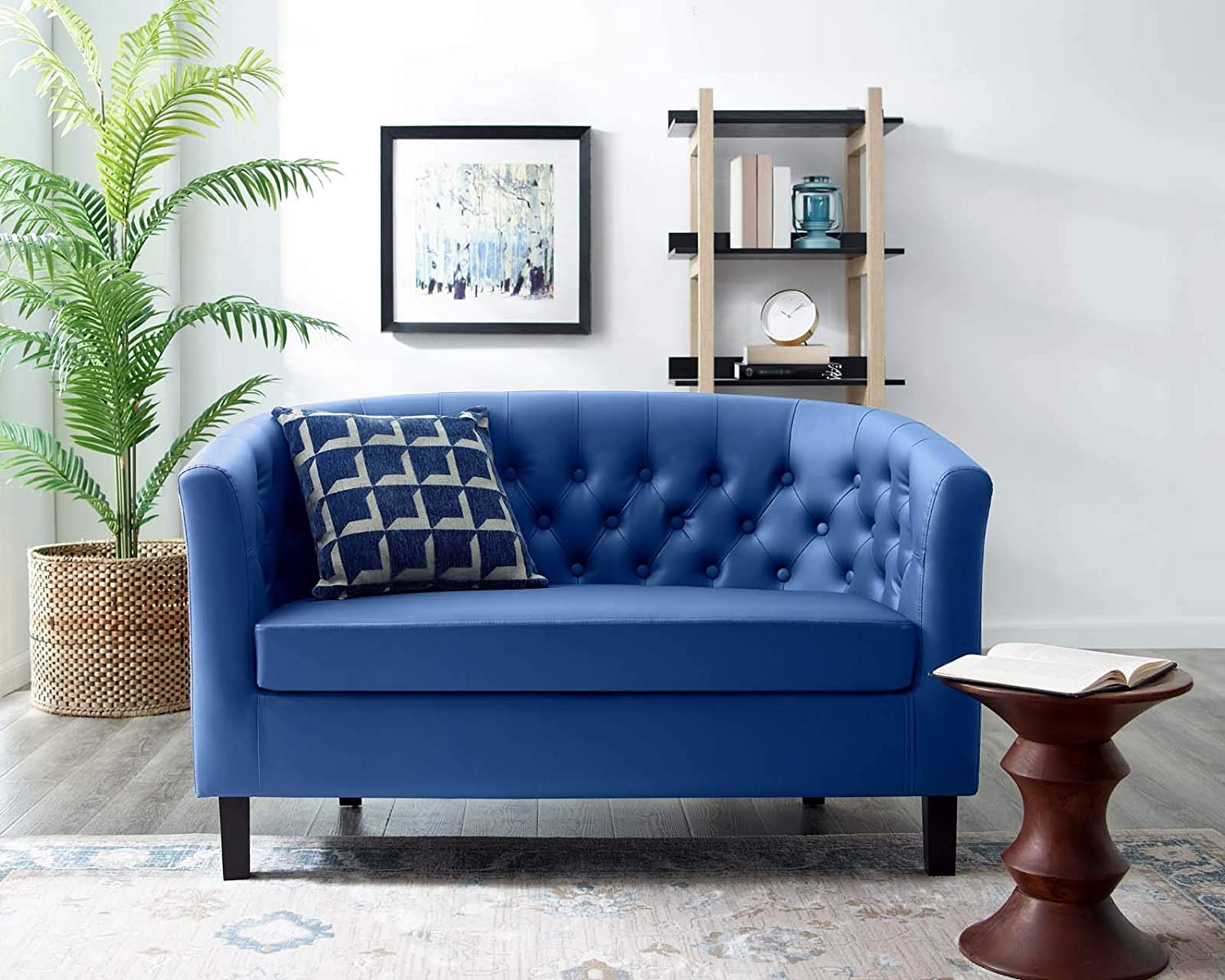 Blue Velvet Sofa