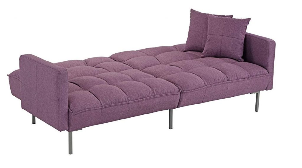 Modern Plush Tufted Linen Best Prices Purple sleeper Sofa Review Free