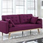 Purple Tufted Sofa