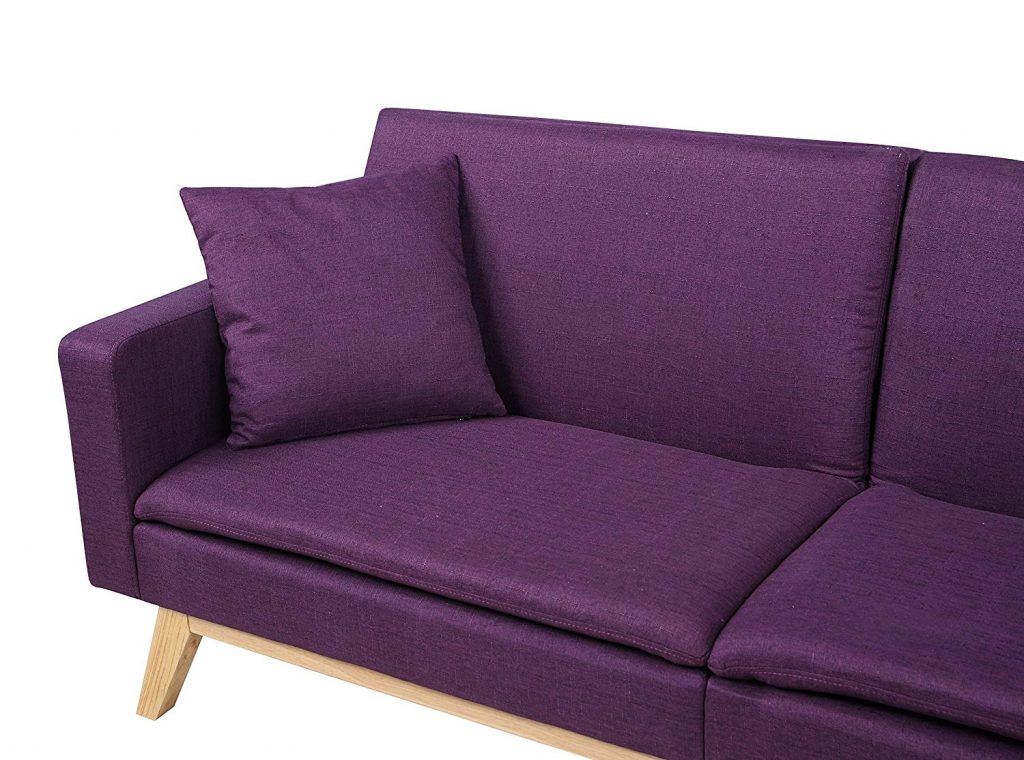 Modern Plush Tufted Linen Best Prices Purple sleeper Sofa Review Free