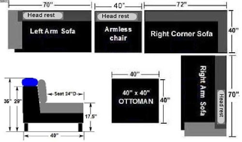 U-Shaped Sectional Sofa