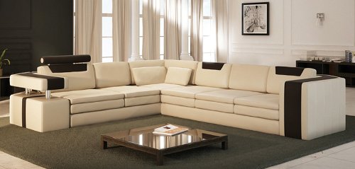 Italian Leather Sectional