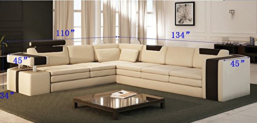 Modern Sectional Sofa Leather