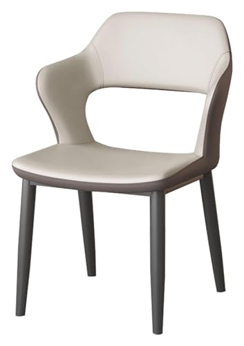 BytheM Chair with Upholstered Seat and Metal Legs, Perfect for and Restaurant
