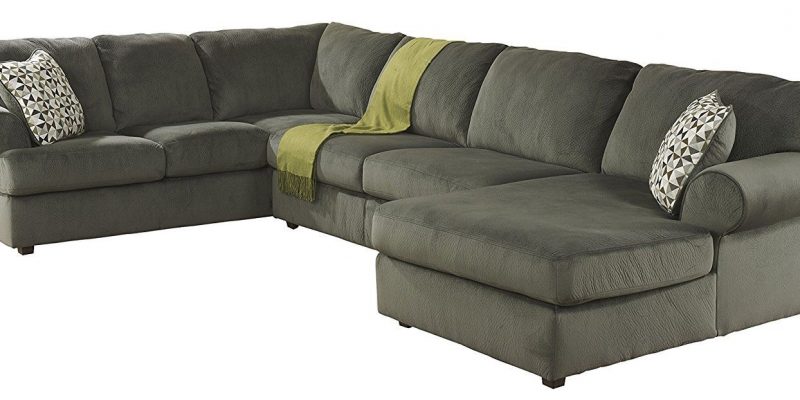 Ashley furniture green microfiber sofa