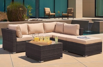 Suncrown Grey Patio Furniture Sectional Sofa Review