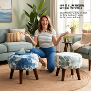 Expert Advice on How to Clean Material Footstools