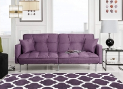 Modern Plush Tufted Linen Best Prices Purple Sleeper Sofa Review- Free Shipping