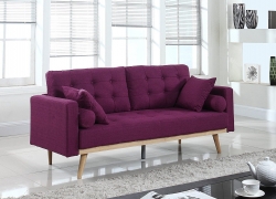 Mid Century Linen Fabric Best Purple Tufted Sofa Review