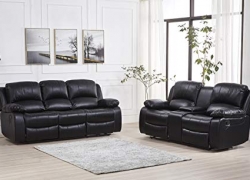 What Are the Benefits of a Black Leather Reclining Sofa?